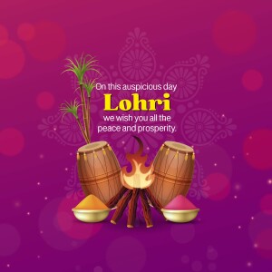 Happy Lohri hd images poster banner status and hd photos